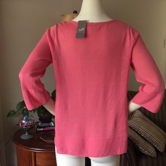 NWT J Jill linen blend top - Picture 3 of 5